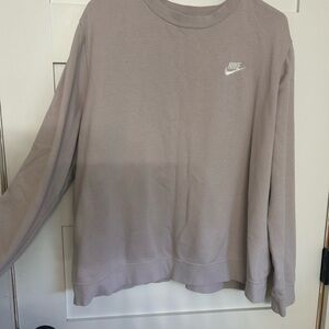 Nike Women's Light Purple/Gray Crew Neck Sweater